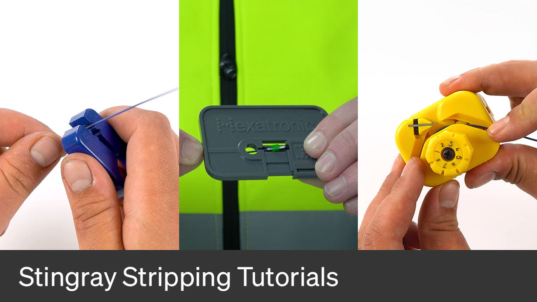 Stingray stripping tutorials - How to strip Hexatronic stingray cable