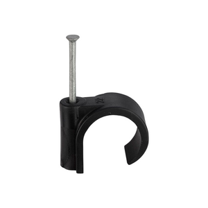 16mm Black Cable Clips (packs of 100)