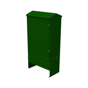 Street Cabinet and Root Assembly - 600x300x925 - Green